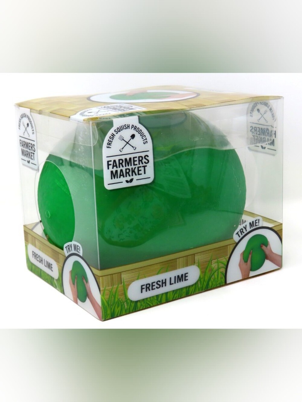 Farmers Market Fresh Lime Squishy Toy - Bright Green